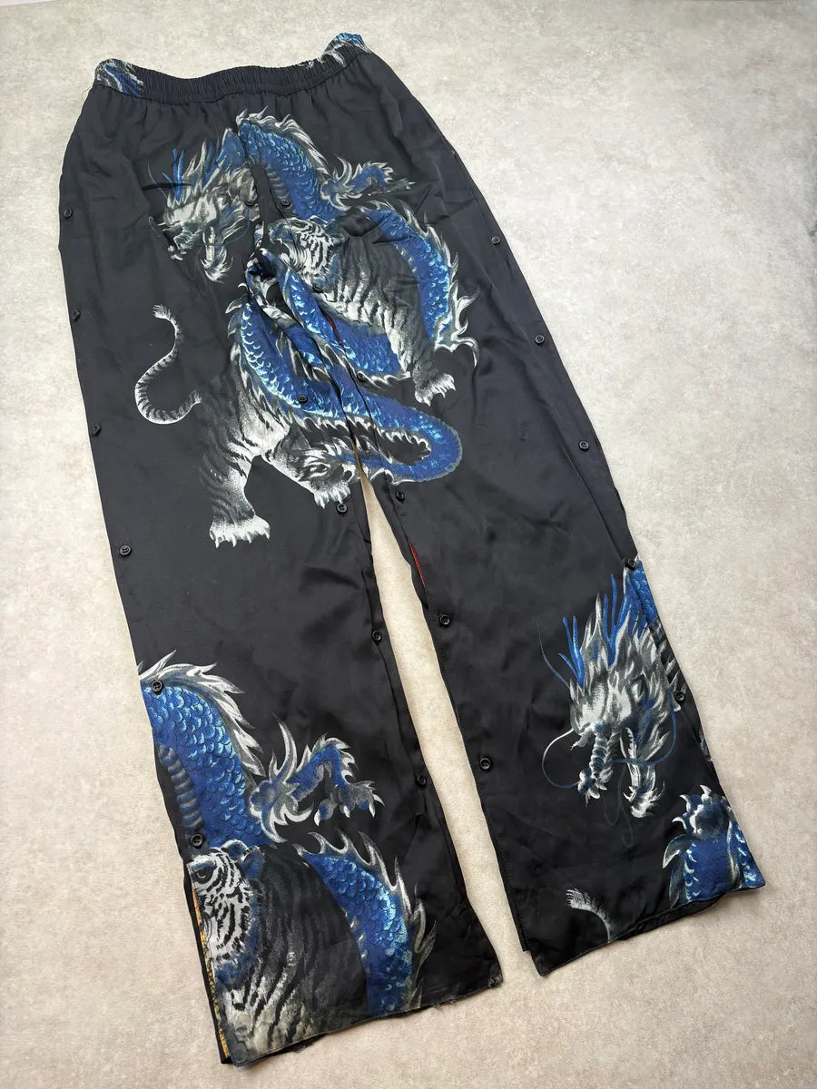 Y/Project Black Asian Dragon Detachable Track Pants GSgZdhn 4
