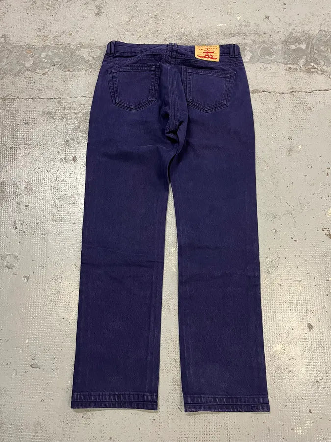 Y-Project Double Layering Purple Denim Jeans GvGGQmO 7