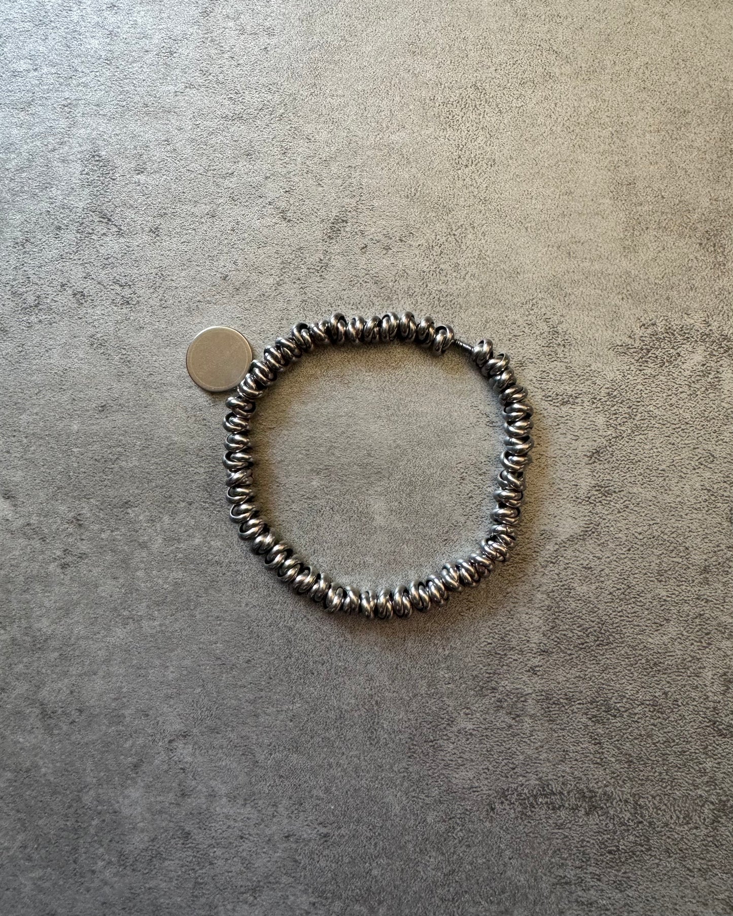 SS2020 Emporio Armani Adjustable Brutalist Grey Bracelet (OS) - 2