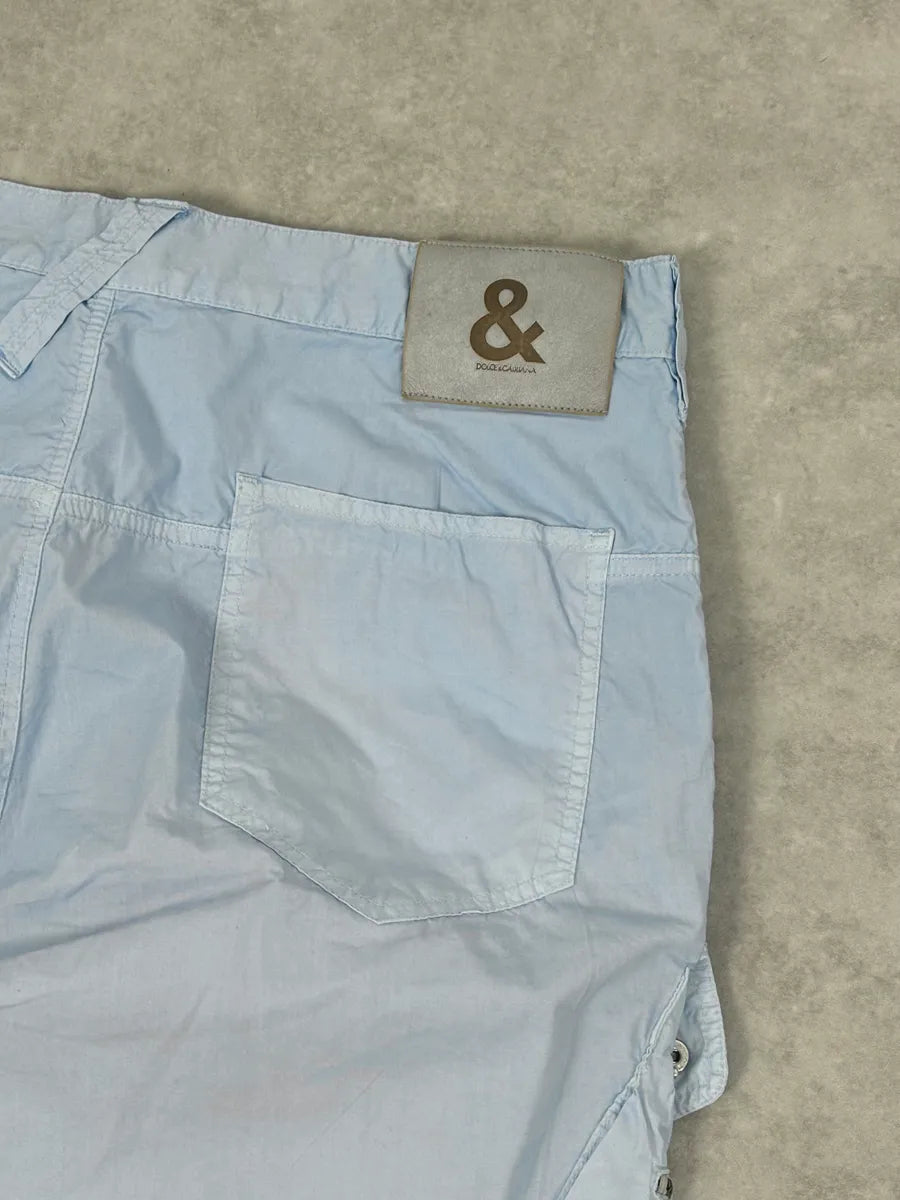 2000s Dolce & Gabbana Light Blue Cargo Pants pqZhLLP 7