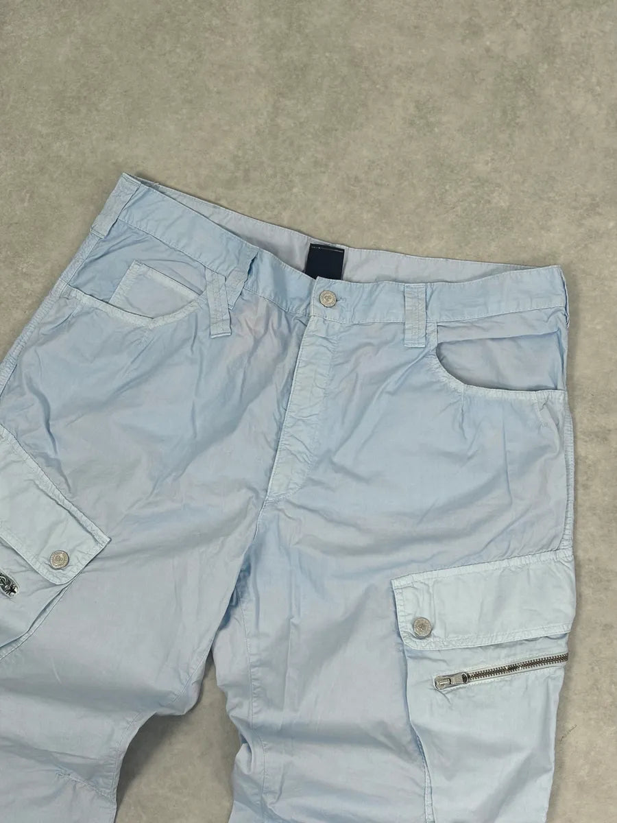 2000s Dolce & Gabbana Light Blue Cargo Pants pqZhLLP 4