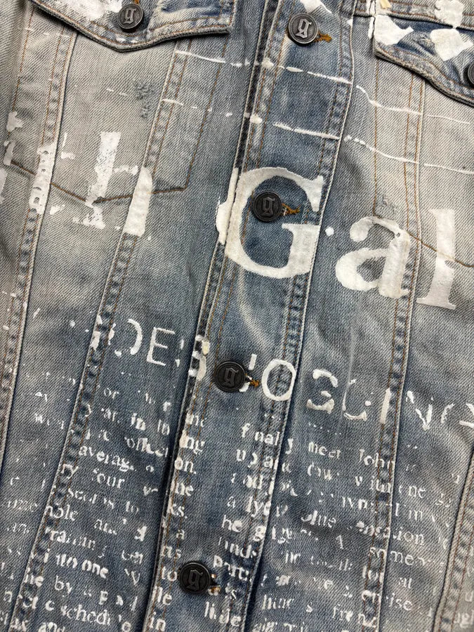 SS2011 John Galliano Blue Denim Gazette Magazine Denim Jacket rsErlax 8