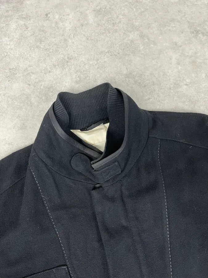2000s Marithé + François Girbaud Stitched Black Worker Light Jacket mpDKtal 4
