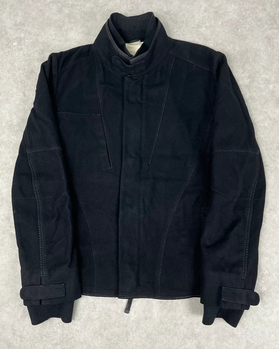 2000s Marithé + François Girbaud Stitched Black Worker Light Jacket mpDKtal 0