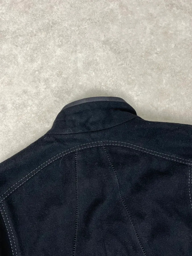 2000s Marithé + François Girbaud Stitched Black Worker Light Jacket mpDKtal 6