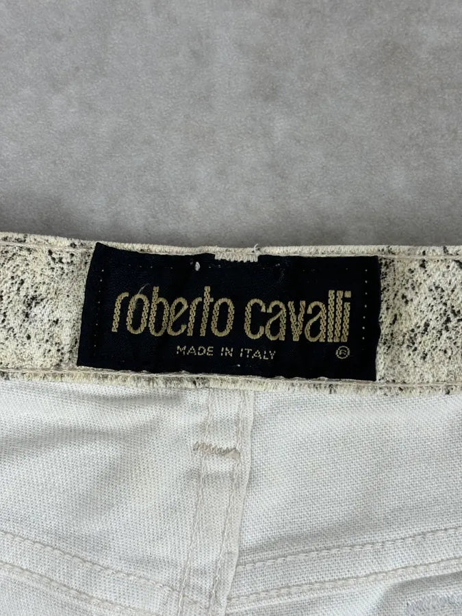 2000s Roberto Cavalli Creamy White Savage Zebra Pants TKIoeob 10