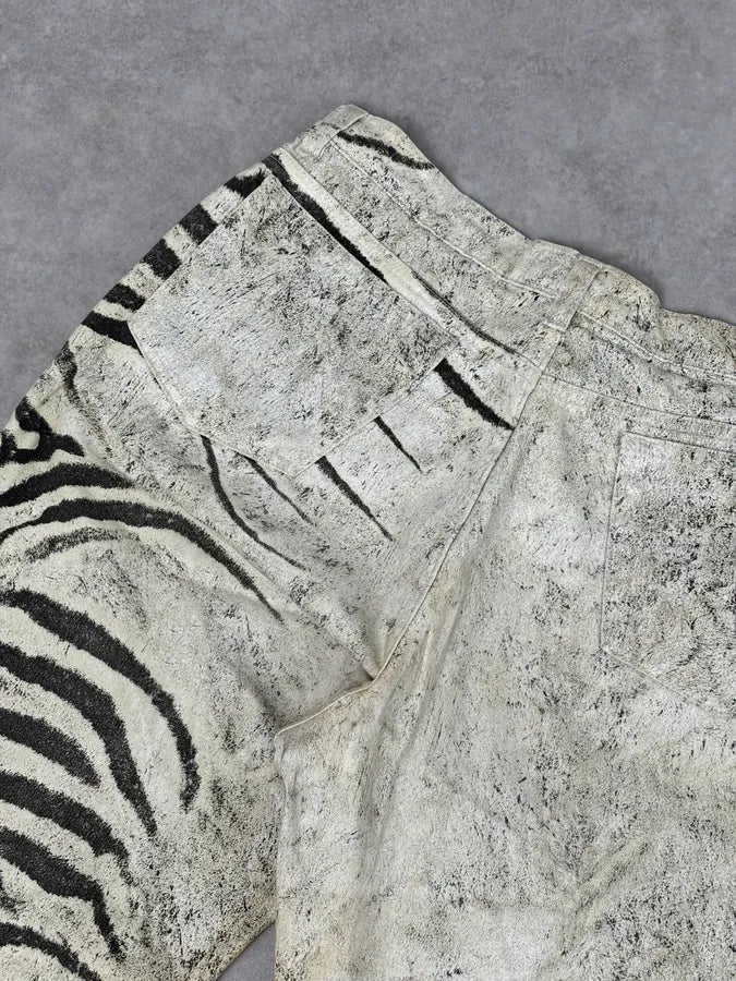 2000s Roberto Cavalli Creamy White Savage Zebra Pants TKIoeob 7