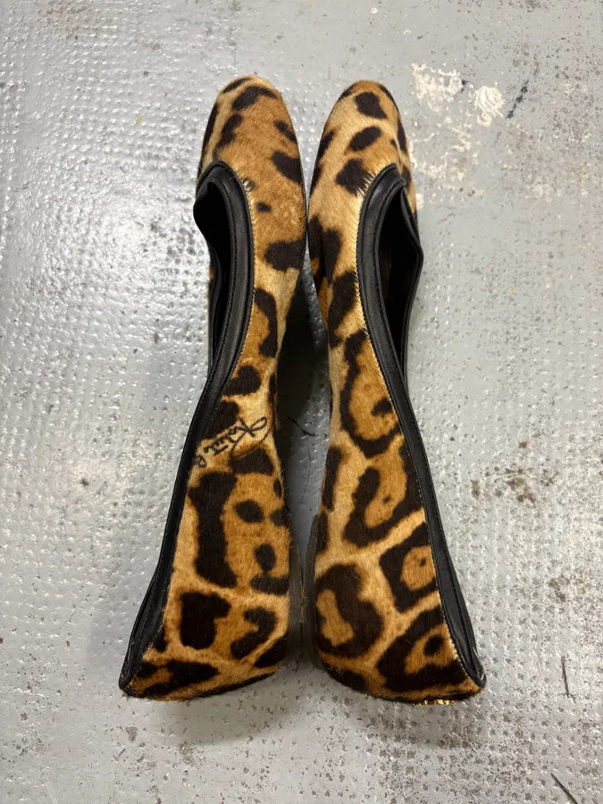 Roberto Cavalli Leopard Pony Hair Ballet Flats igwxgud 2