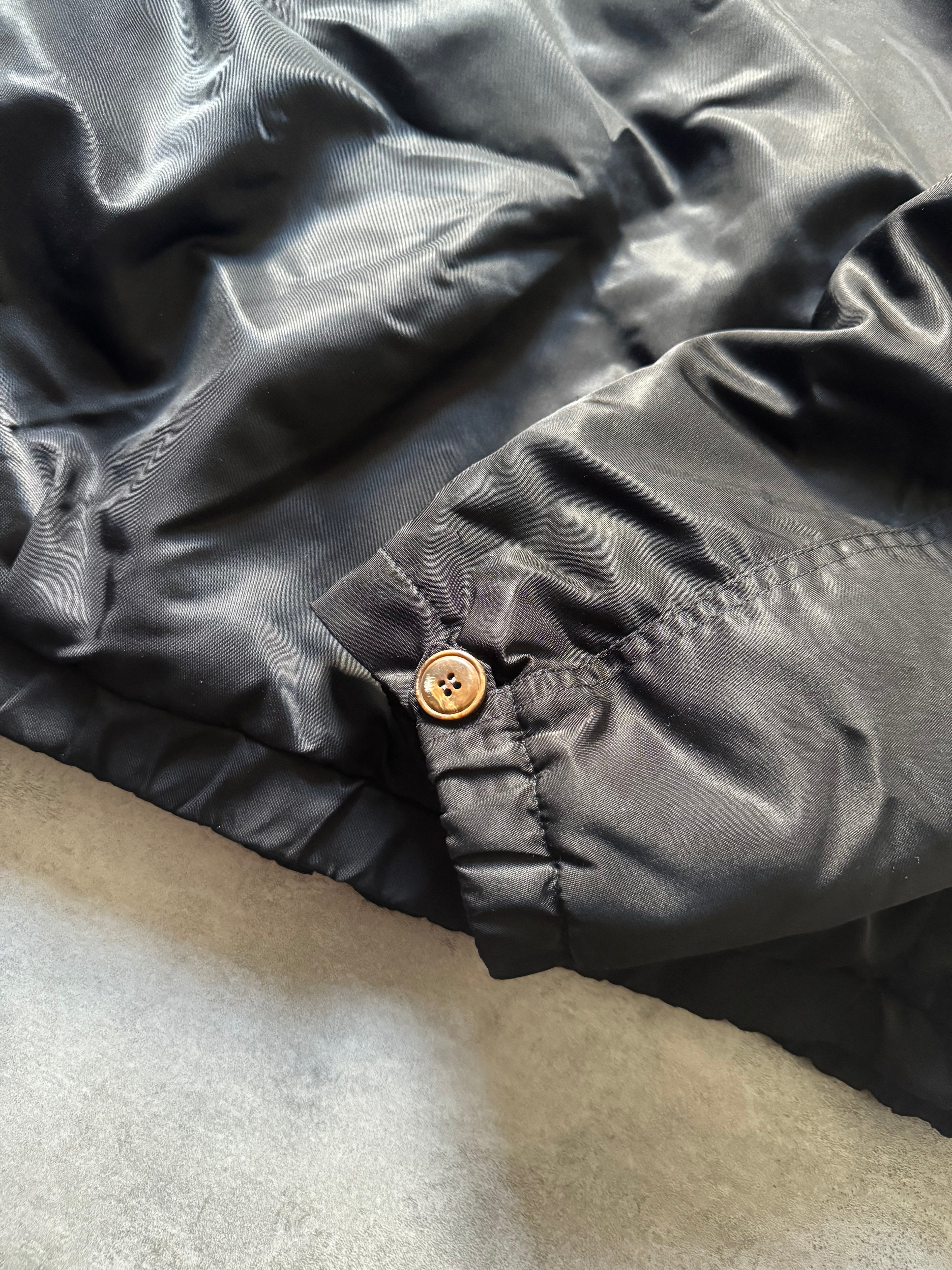 1980s Giorgio Armani Black Bomber Jacket (M) - 5