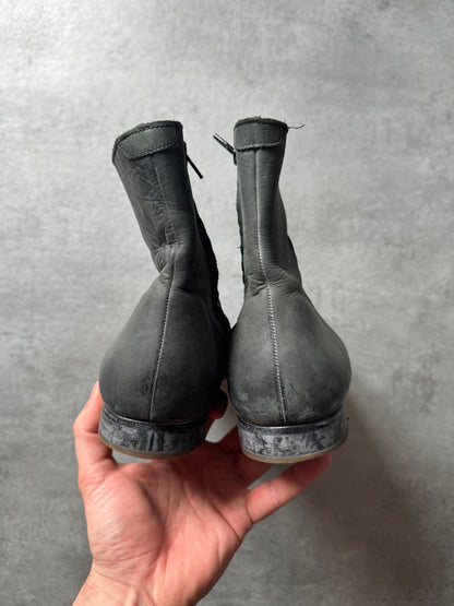 2012 Maison Margiela x H&M Distressed Grey Boots (44) - 4