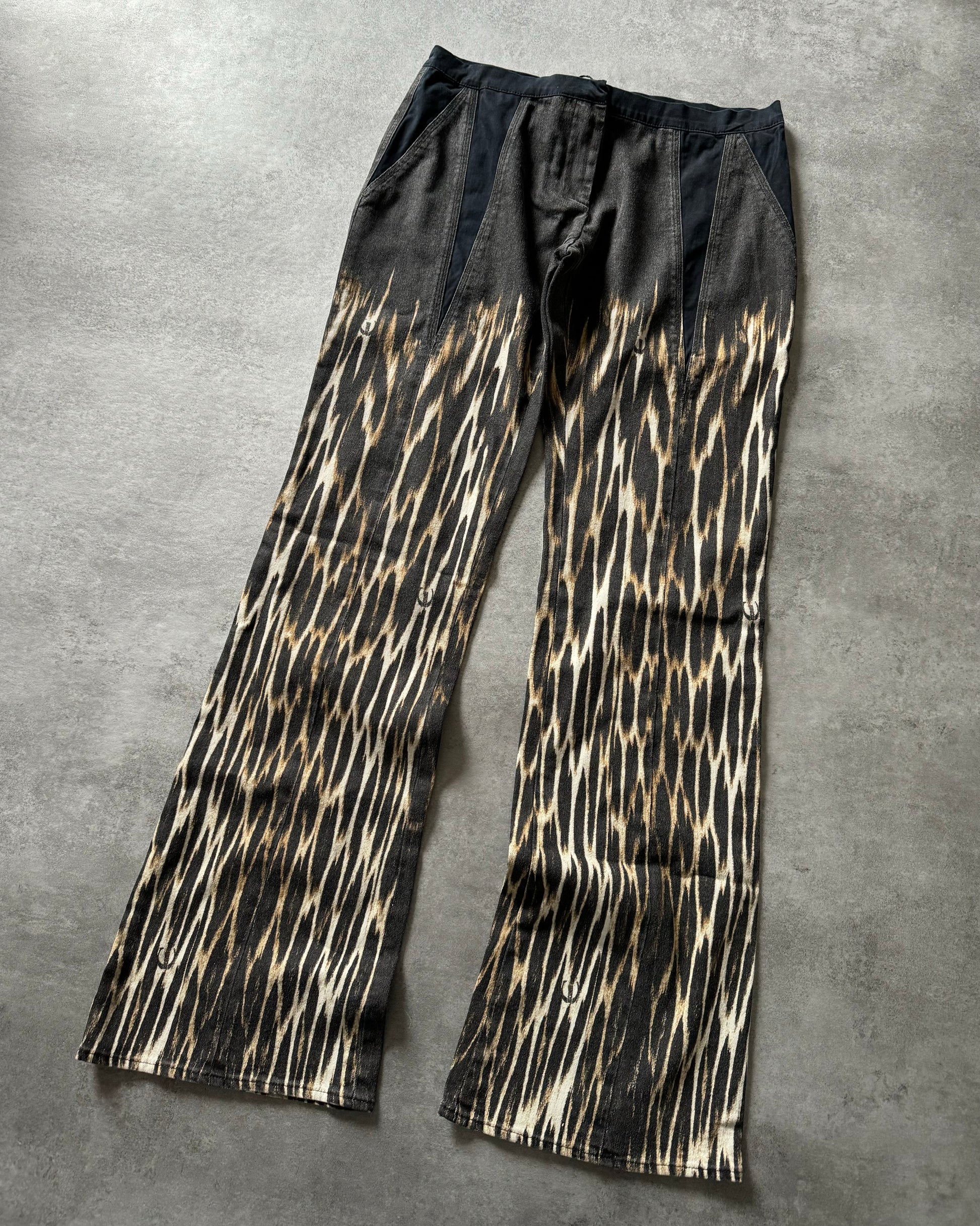 AW2004 Cavalli Relaxed Fire Magma Grey Pants (M) - 4