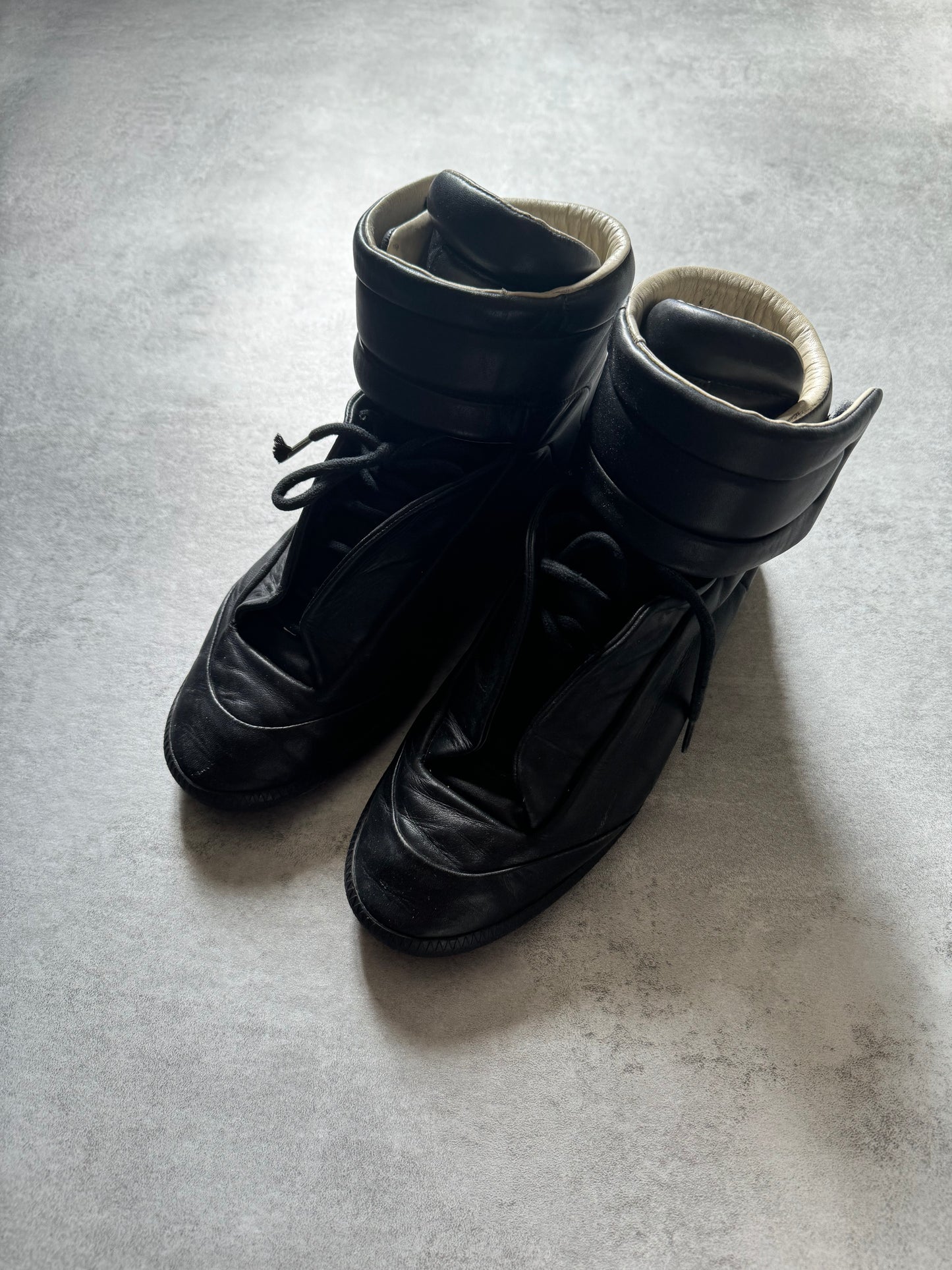 Maison Margiela High Top Black Leather (43) - 6