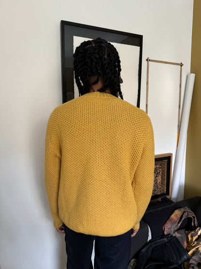 AW2017 Prada Yellow Wool Crewneck Sweater (L) - 3