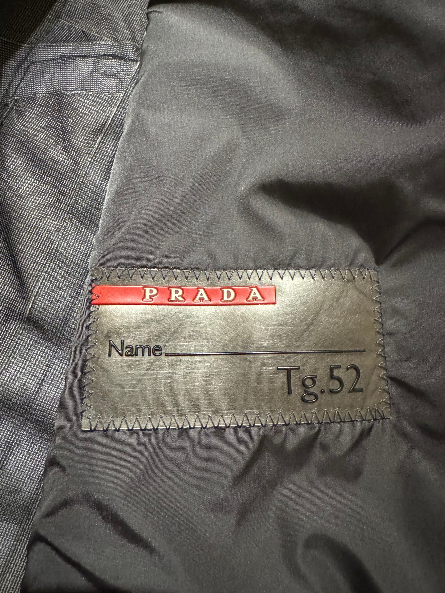 2000s Prada Navy Windbreaker Long Jacket (L) - 7