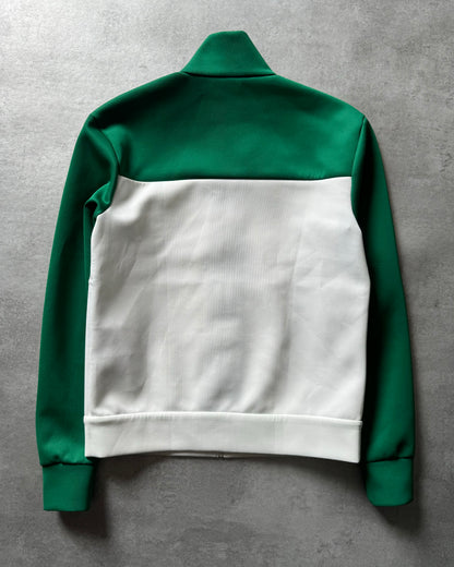 FW2018 Prada White & Green 365 Sport Zip-up Sweater (M) - 2