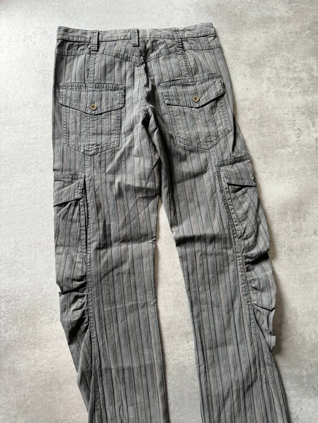 AW2005 Cavalli Striped Cargo Pants (M) - 6