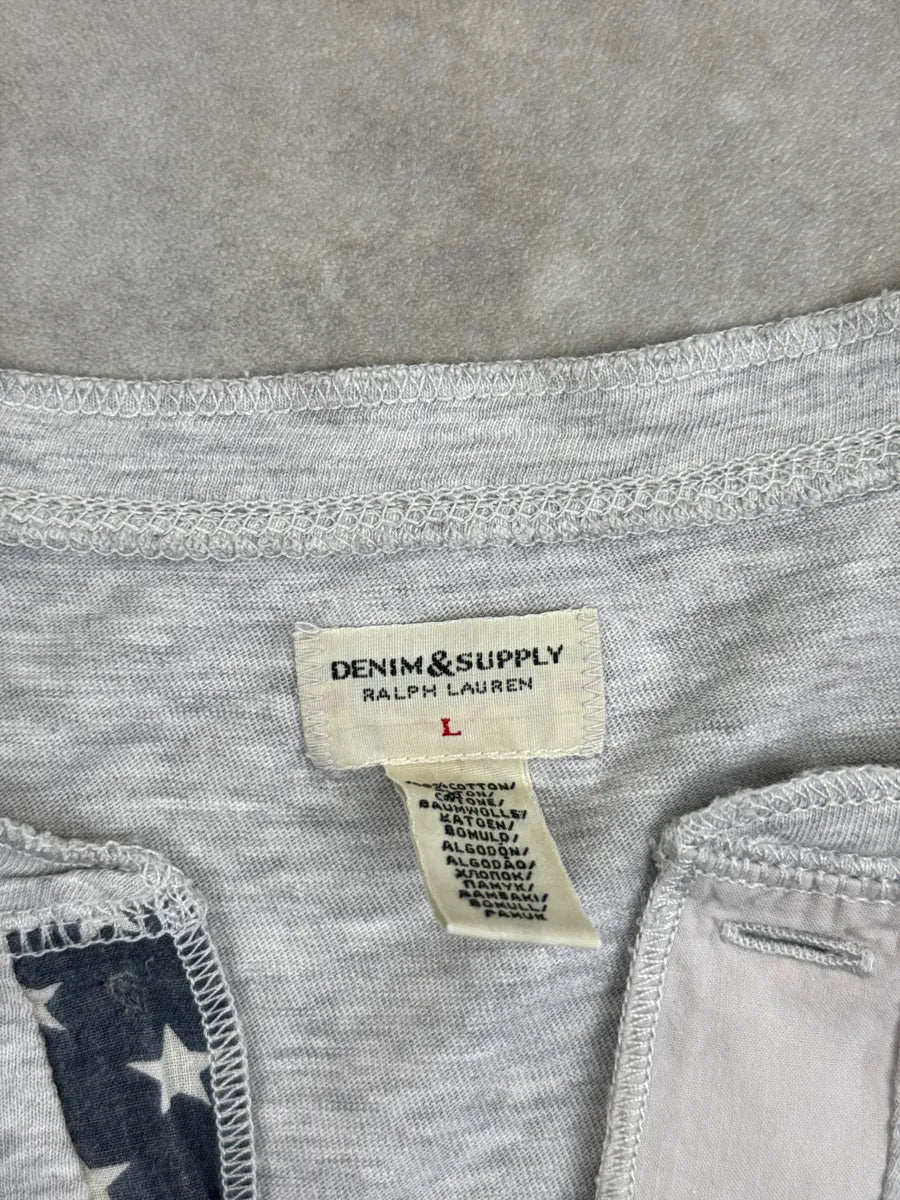 2010s Ralph Lauren Grey Flag Placket Henley Longsleeve yKJsVqzm 10
