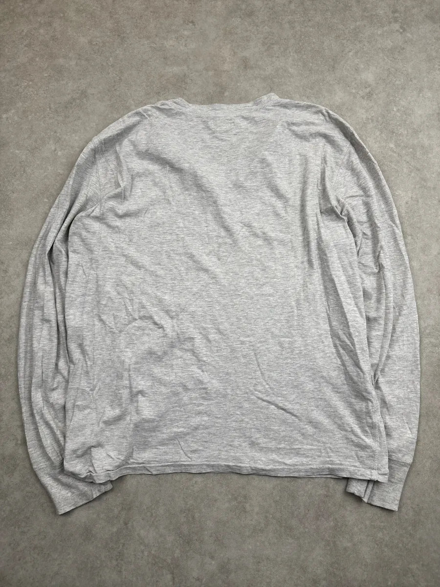 2010s Ralph Lauren Grey Flag Placket Henley Longsleeve yKJsVqzm 4