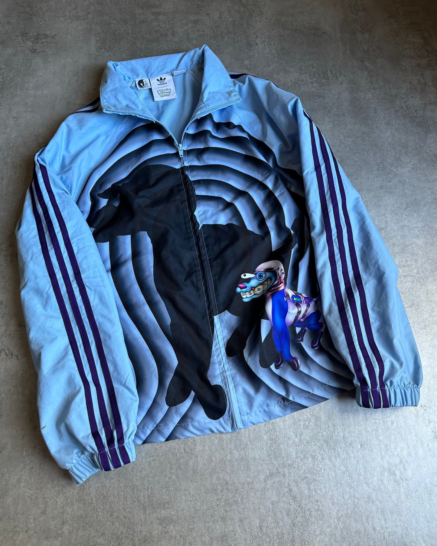 Adidas x Kerwin Frost Blue Track Top Jacket (L) - 8