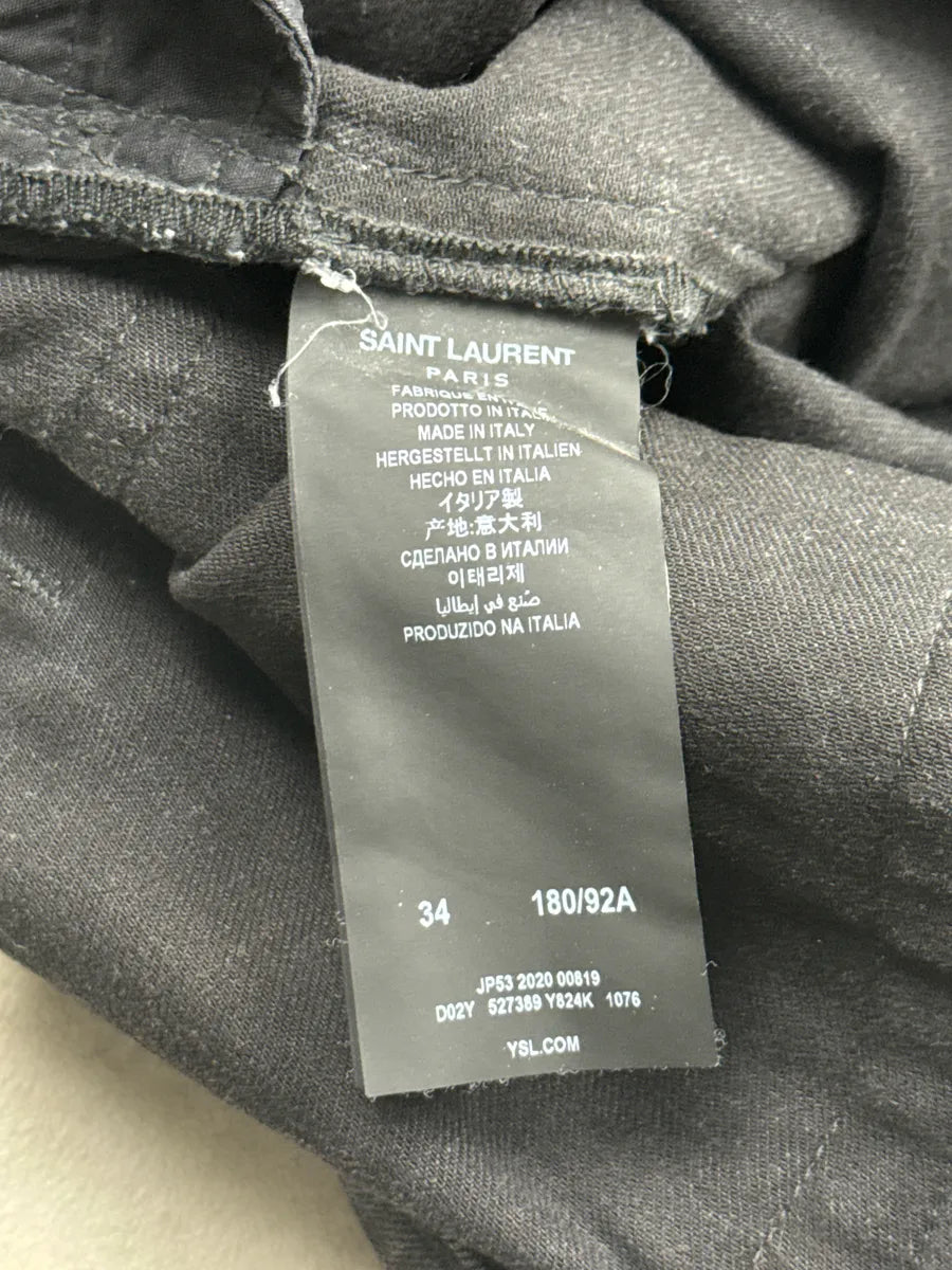 SS2020 Saint Laurent Black Slim Denim Jeans yNPjnlzl 12