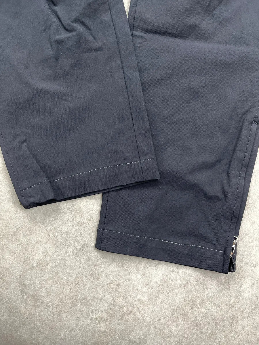 2000s Prada Dark Navy Technical Ankle Zip Sport Pants yNxkXZMk 7