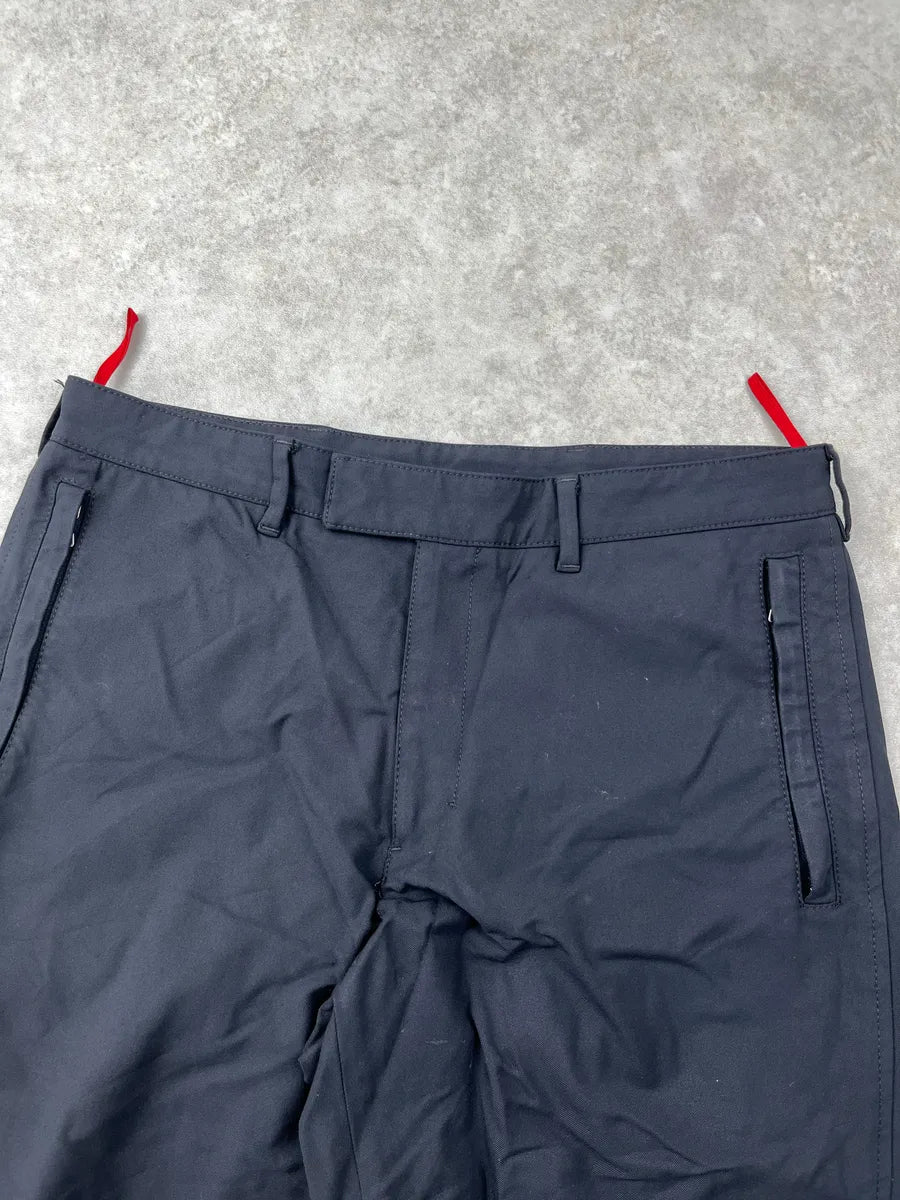 2000s Prada Dark Navy Technical Ankle Zip Sport Pants yNxkXZMk 5