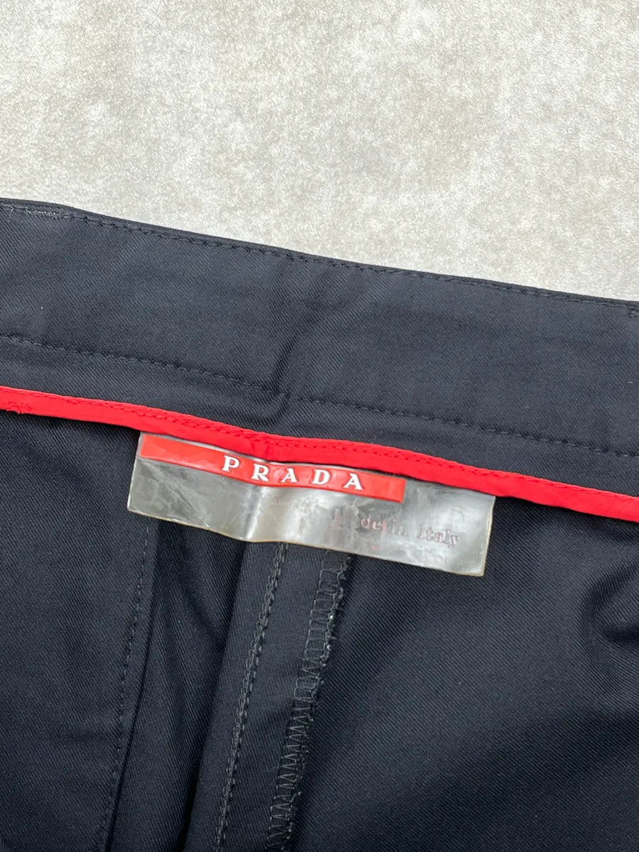2000s Prada Dark Navy Technical Ankle Zip Sport Pants yNxkXZMk 8