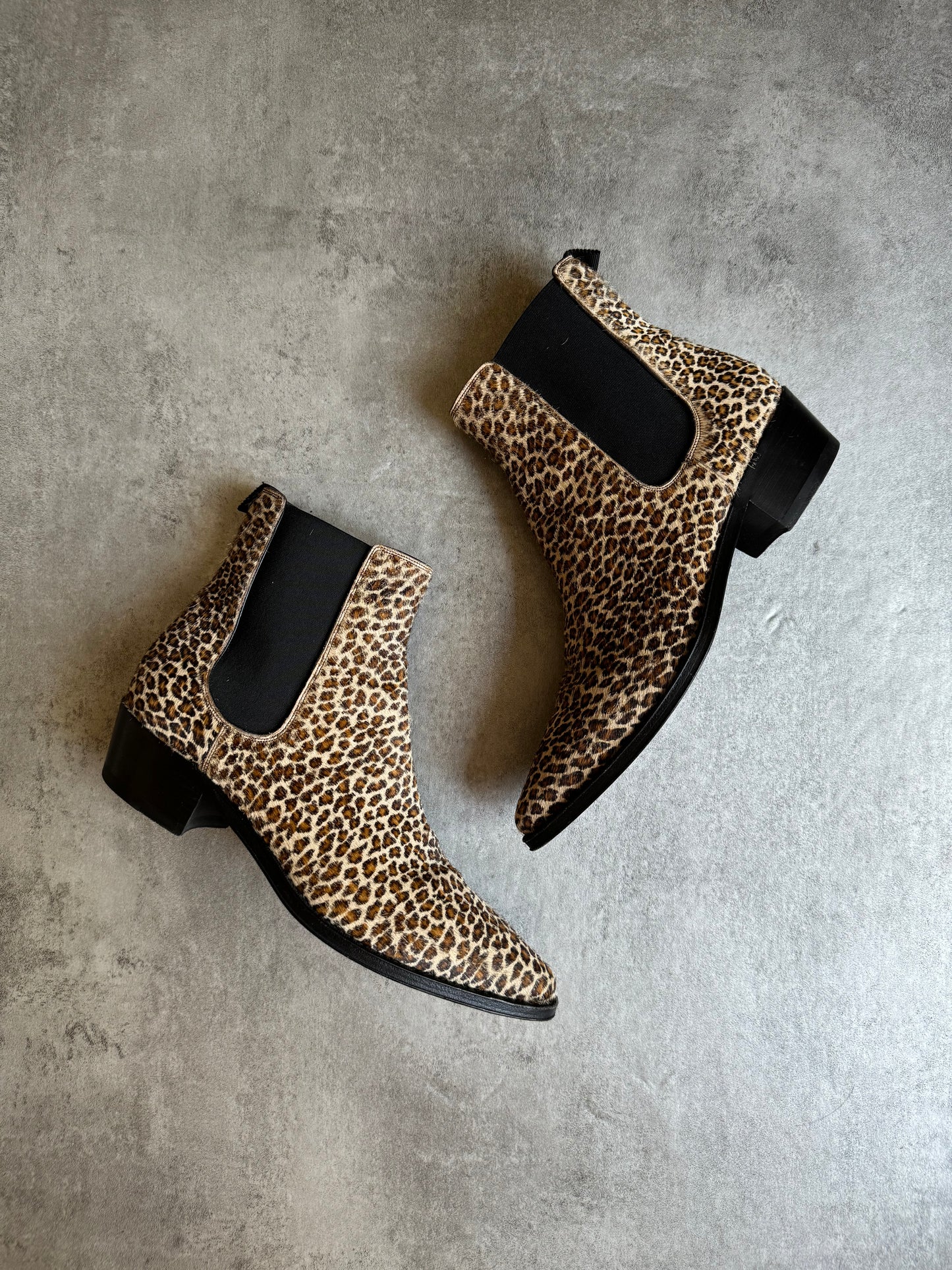 SS2019 Celine Leopard Chelsea Boots Calfskin Leather by Hedi Slimane (40) - 8