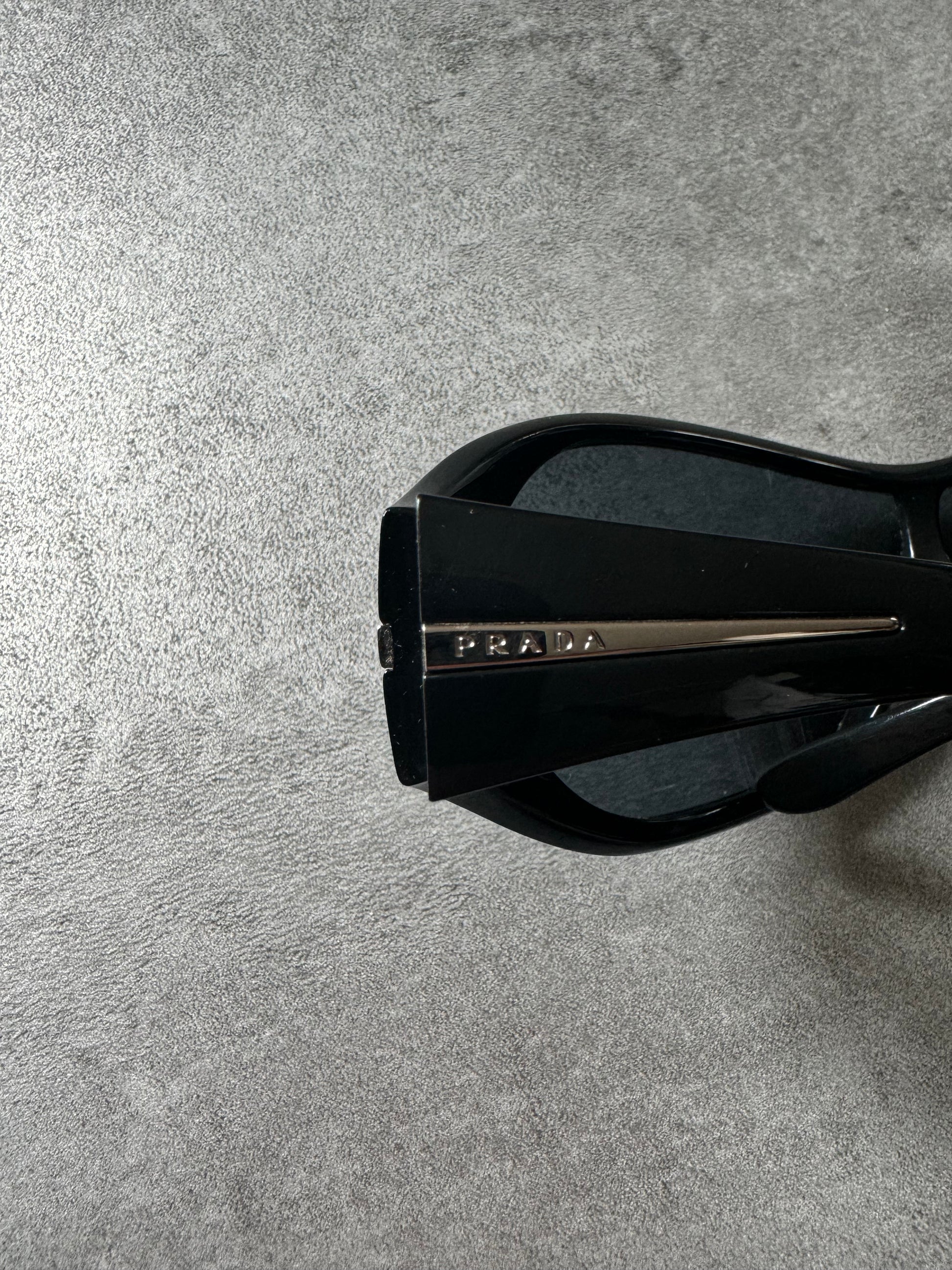 Prada Black Futuristic Sunglasses (OS) - 6