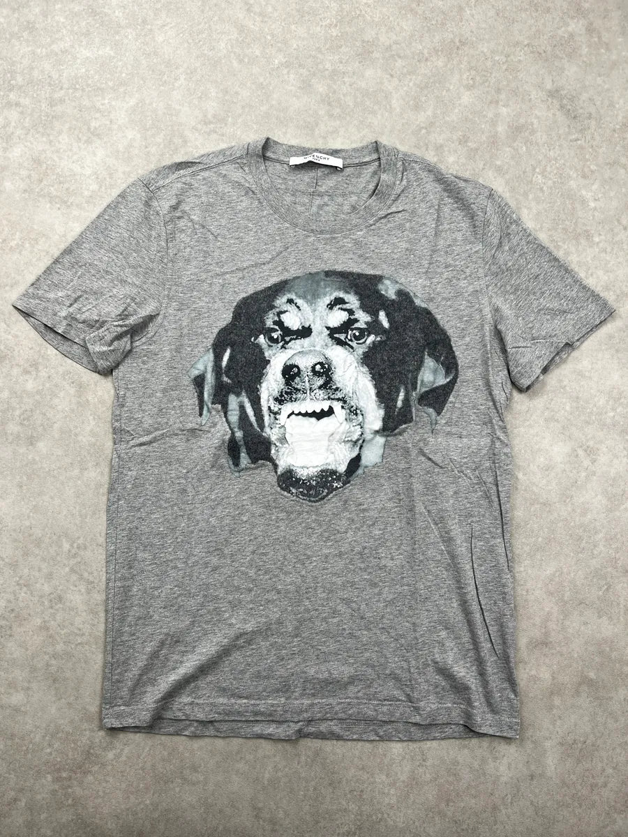 SS2016 Givenchy Grey Rottweiler T-Shirt by Riccardo Tisci yVQmpoGF 0