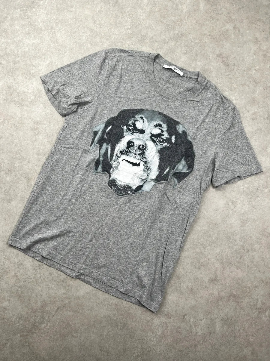 SS2016 Givenchy Grey Rottweiler T-Shirt by Riccardo Tisci yVQmpoGF 4