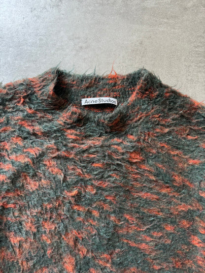 AW2021 Acne Studios Kristo Brushed Jacquard Mohair Crew Knit (L) - 7