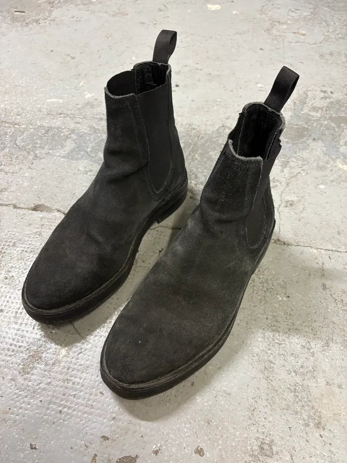 Yeezy Season 6 Black Suede Leather Chelsea Boots (42eu/us8.5) lYHrNSP 2