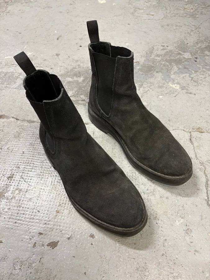 Yeezy Season 6 Black Suede Leather Chelsea Boots (42eu/us8.5) lYHrNSP 3