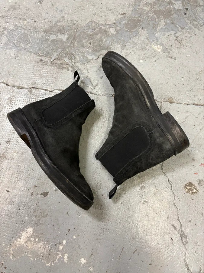 Yeezy Season 6 Black Suede Leather Chelsea Boots (42eu/us8.5) lYHrNSP 5