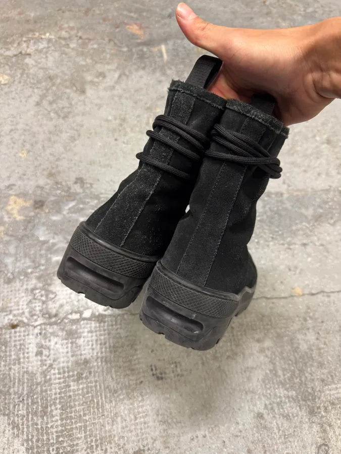 Yeezy Season 6 Black Suede Leather Combat Boots (41eu/us8) qUDvdDW 2