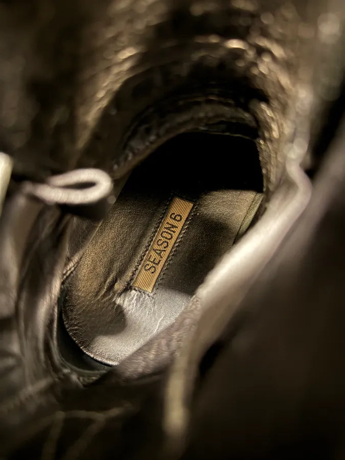 Yeezy Season 6 Black Suede Leather Combat Boots (41eu/us8) qUDvdDW 8