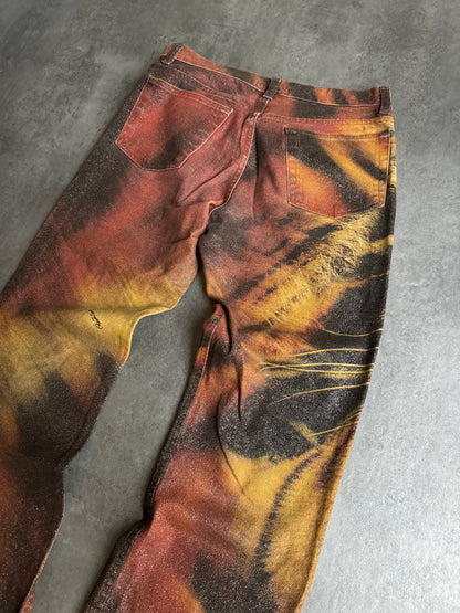 FW2000 Roberto Cavalli Savage Tiger Pants (S) - 2