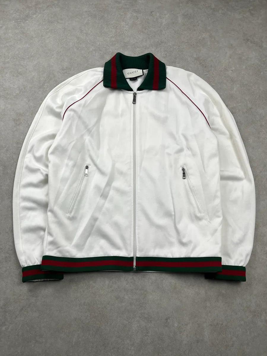 2010s Gucci Contrast Stripes White Light Jacket ygHqGsCi 3