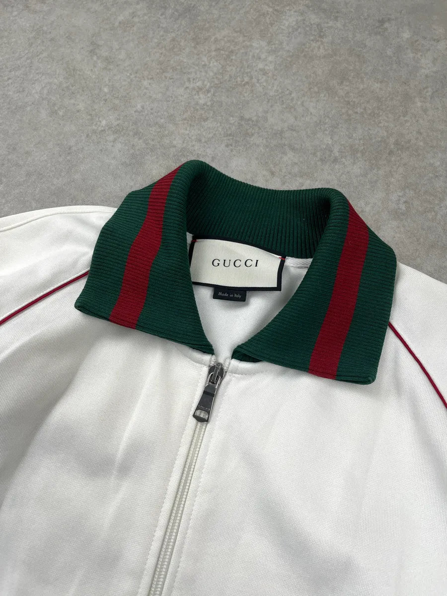 2010s Gucci Contrast Stripes White Light Jacket ygHqGsCi 4