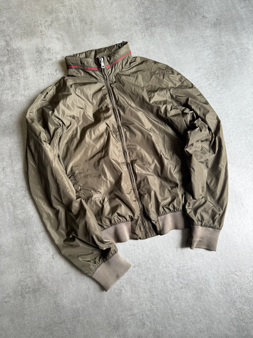 SS2010 Gucci Olive Light Jacket by Frida Giannini (XS/S) - 10