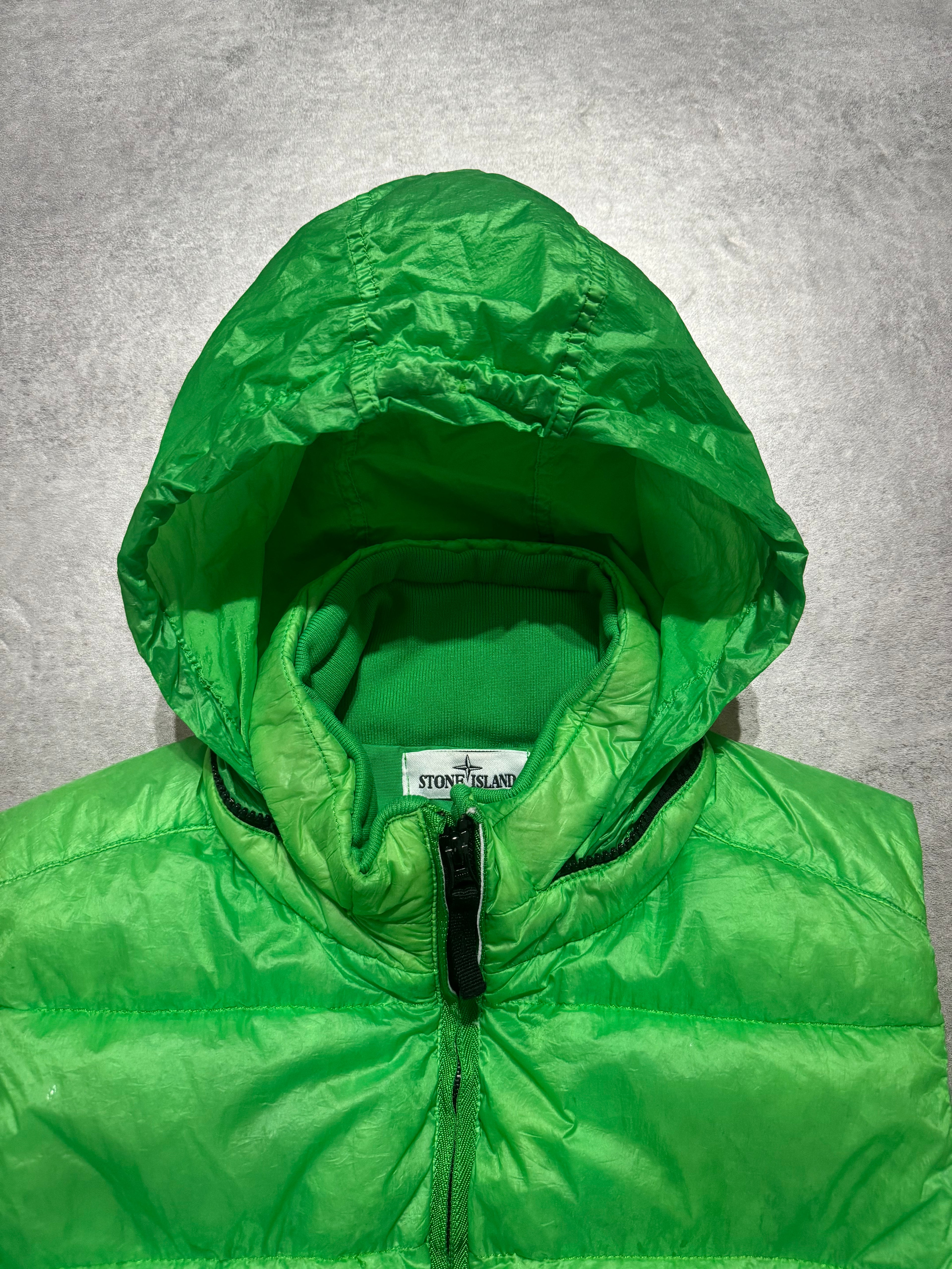 AW2012 Stone Island Green Bodywarmer Puffer Hooded Jacket (M/L) - 10