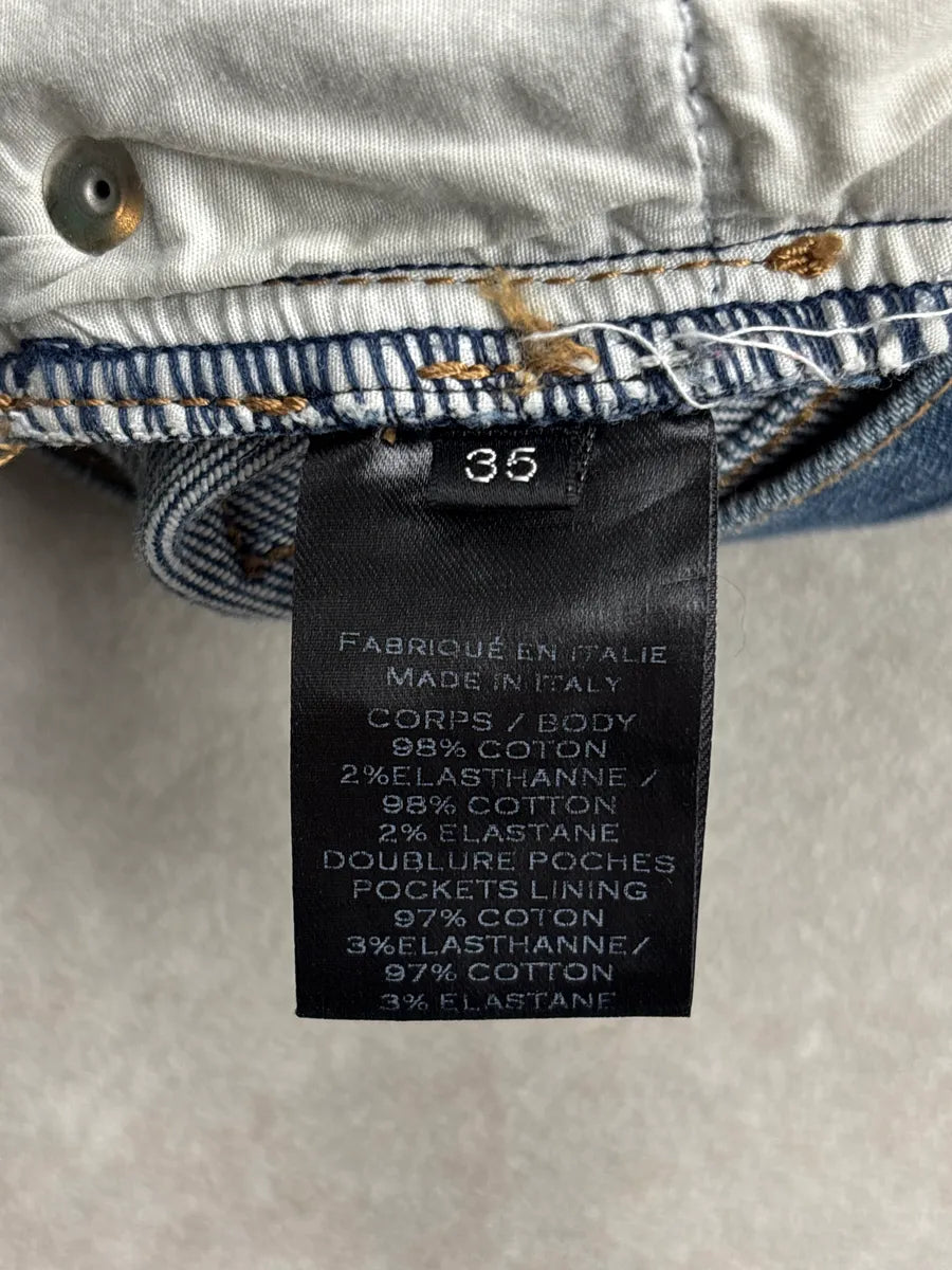 SS2018 Balmain Blue Denim Biker Zip Jeans yiBQEgiU 10