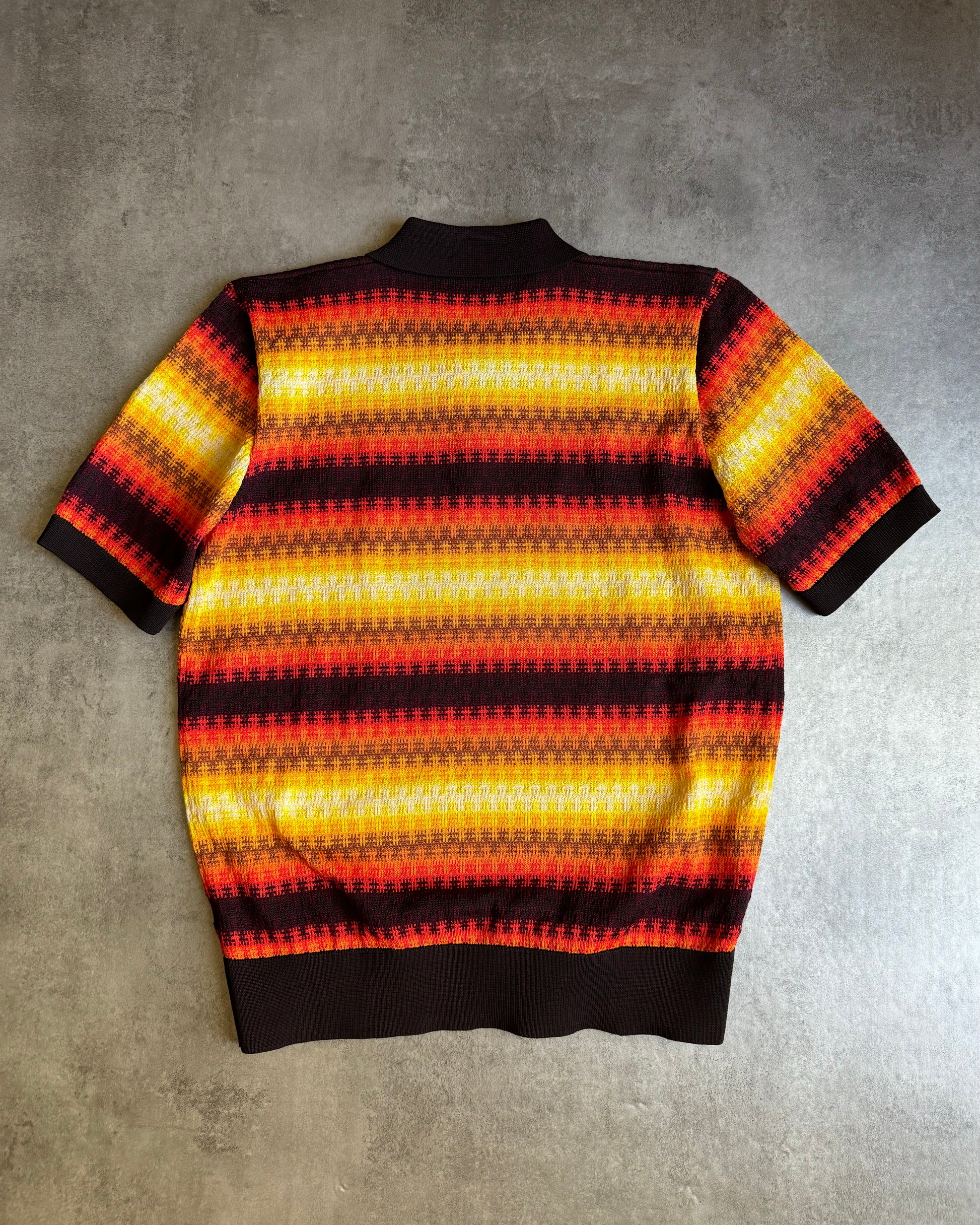 SS2019 Dries Van Noten Knit Vibrant Polo  (L) - 3