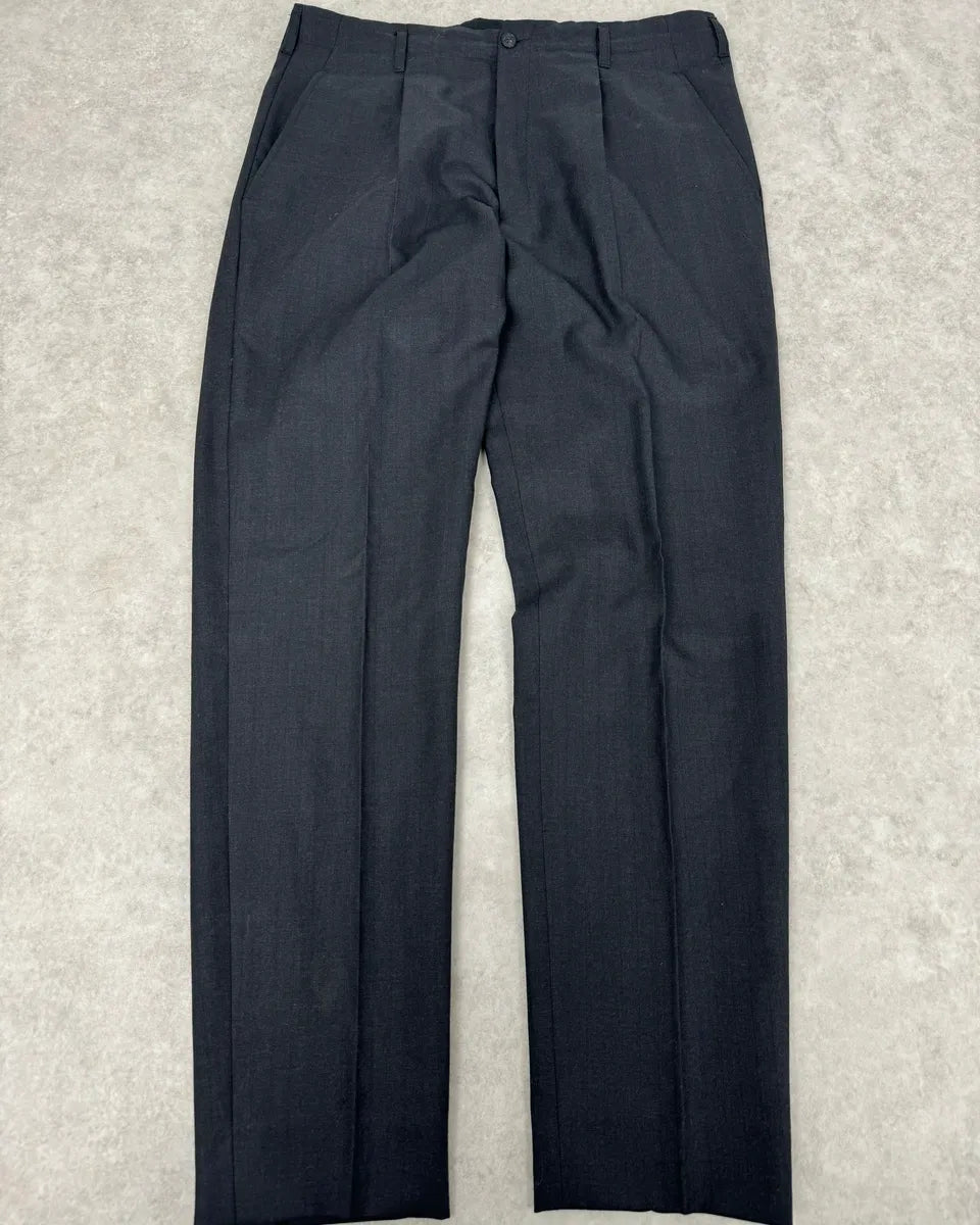Yohji Yamamoto Black Wool Tailored Pants ZDEVcXm 0