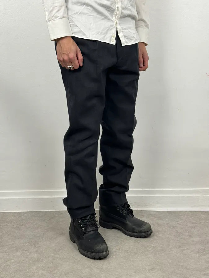 Yohji Yamamoto Black Wool Tailored Pants ZDEVcXm 2