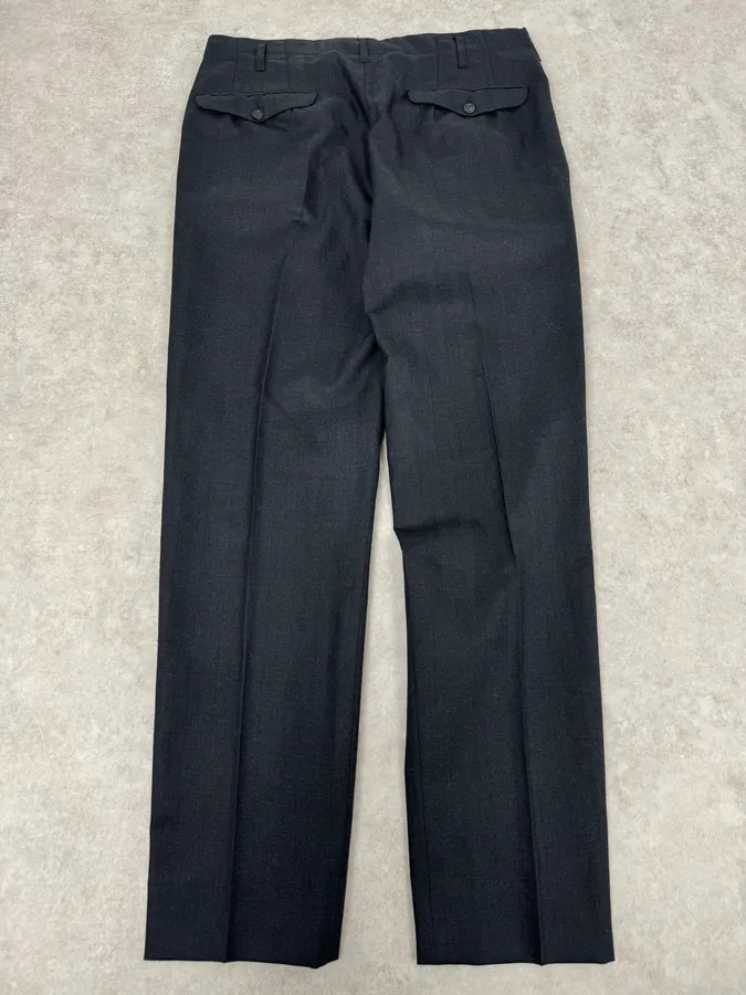 Yohji Yamamoto Black Wool Tailored Pants ZDEVcXm 5