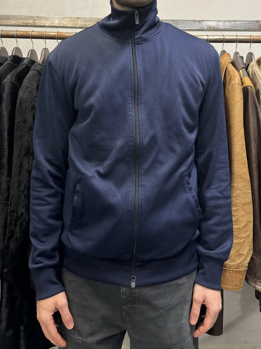 Yohji Yamamoto Navy Y3 Zip-up Sweater (L/XL) BXMpSVV 2