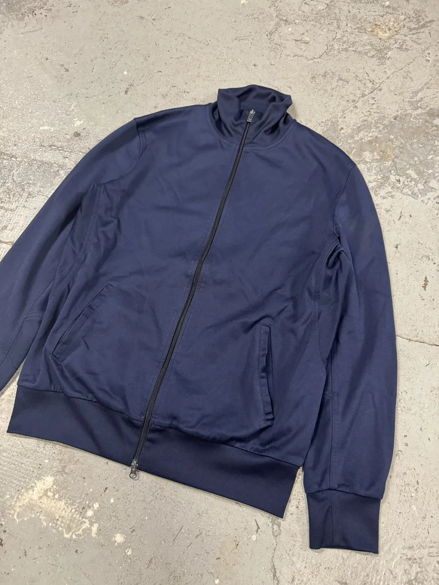 Yohji Yamamoto Navy Y3 Zip-up Sweater (L/XL) BXMpSVV 5