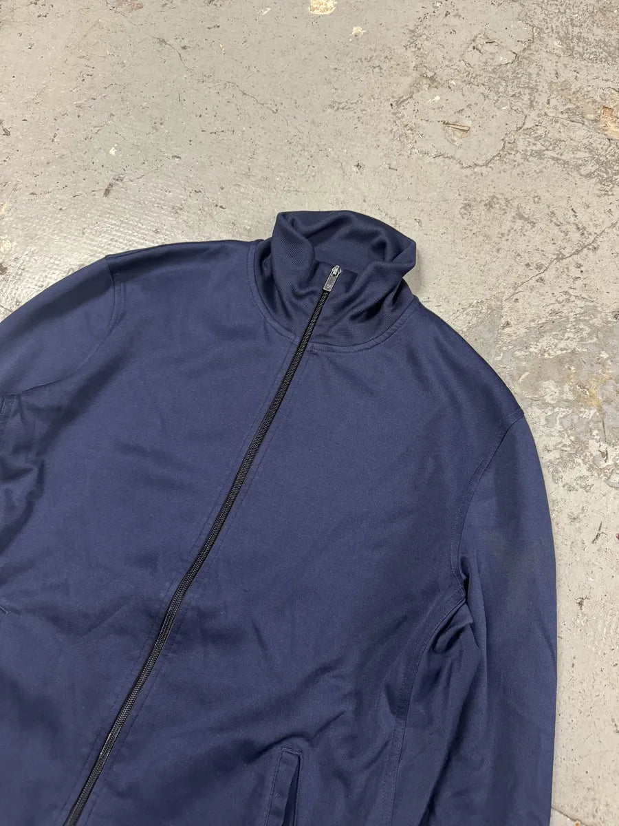 Yohji Yamamoto Navy Y3 Zip-up Sweater (L/XL) BXMpSVV 8